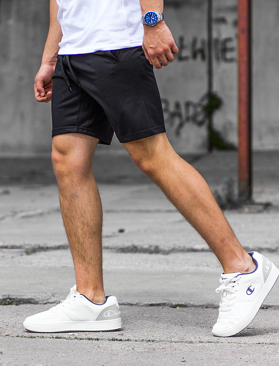 L - MĘSKIE KRÓTKIE SPODNIE SPODENKI Rodzaj dresowe