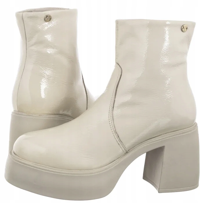 Dámské Kotníkové Boty na podpatku Bottero Béžové 360601 Off White