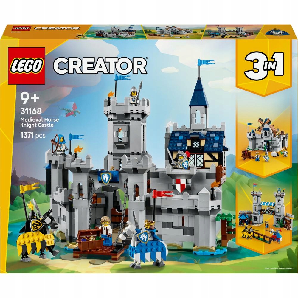 Lego Creator Středověký hrad koňských rytířů 3v1 31168