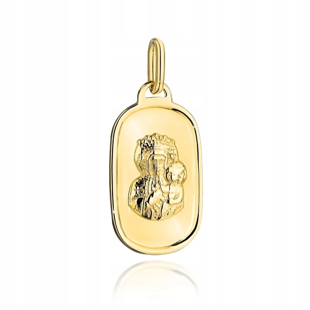 Matka Boží Zlatý Medailon 585 V Hladkém Oválu Pro Svaté Přijímání Křest Památka