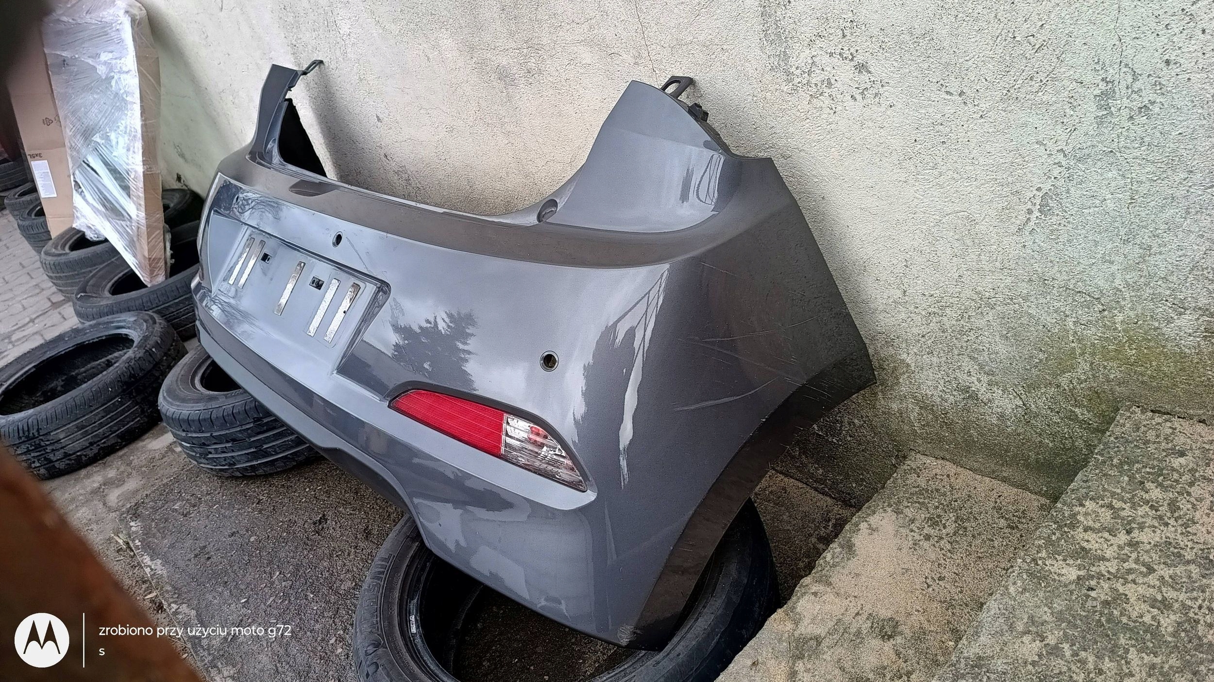 HYUNDAI I20 II V3G bumper rear part rear complete PDC 2014