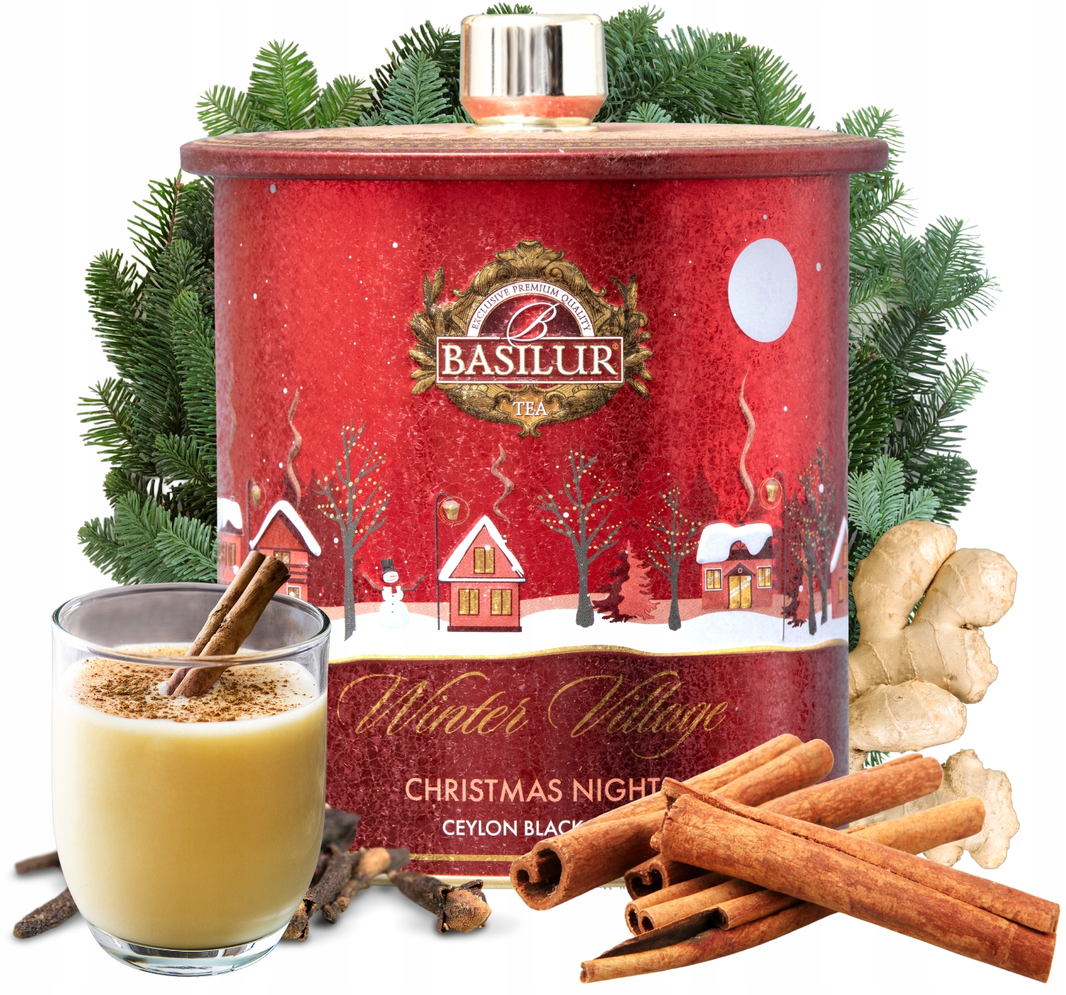 Levně Basilur Christmas Night čaj Chai Kořeněný Vánoční 100 g