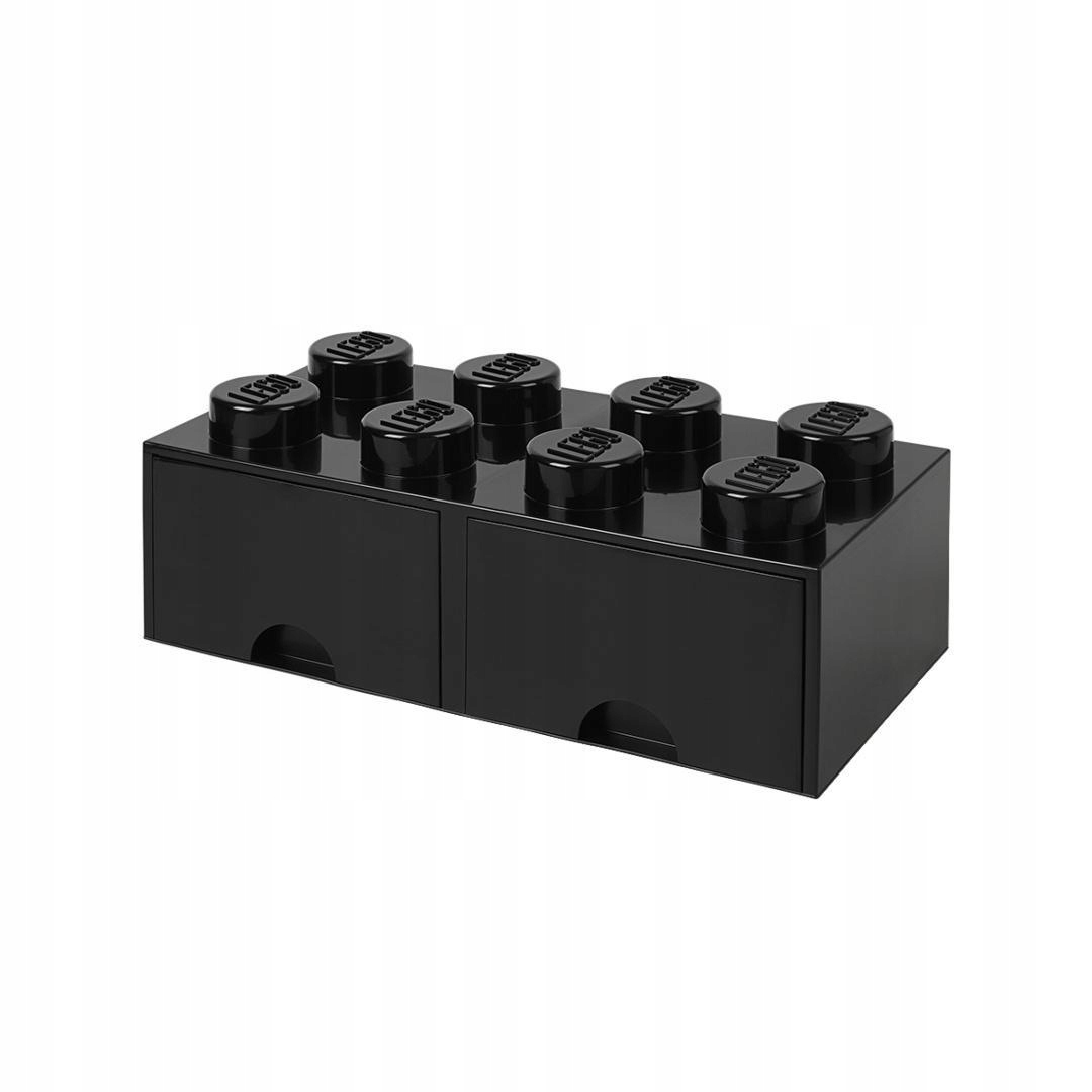 Lego(r) Úložný Box Kostka S Zásuvkami Osmička Černý