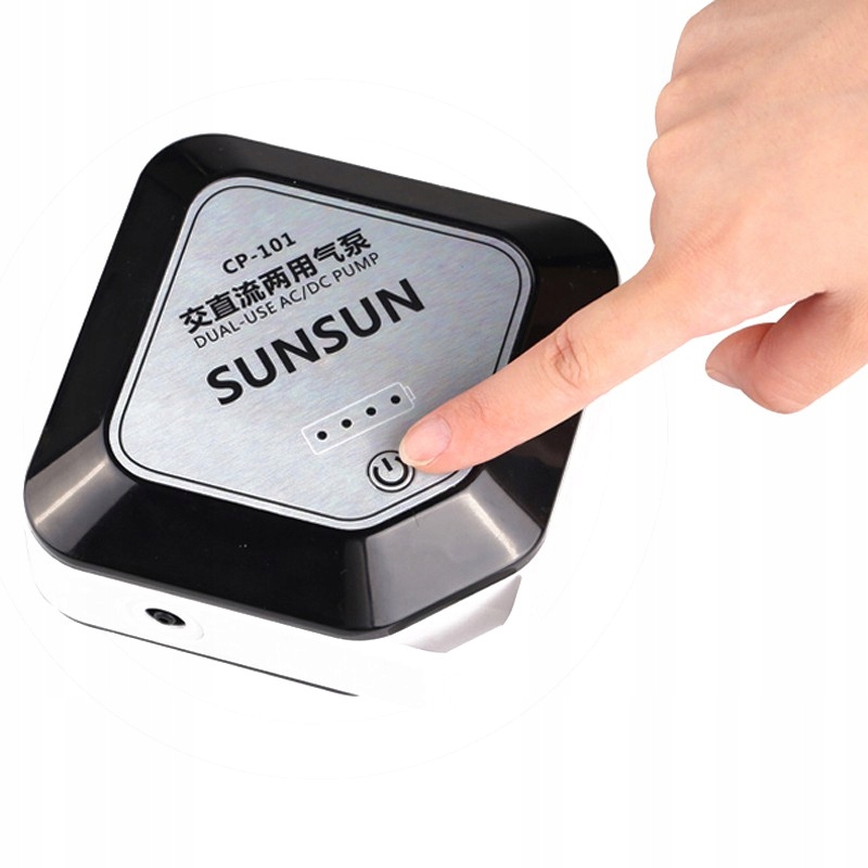 Levně Bateriový Akvarijní Provzdušňovač 220V Se Vzduchovým Filtrem 12H Provozu Sunsun