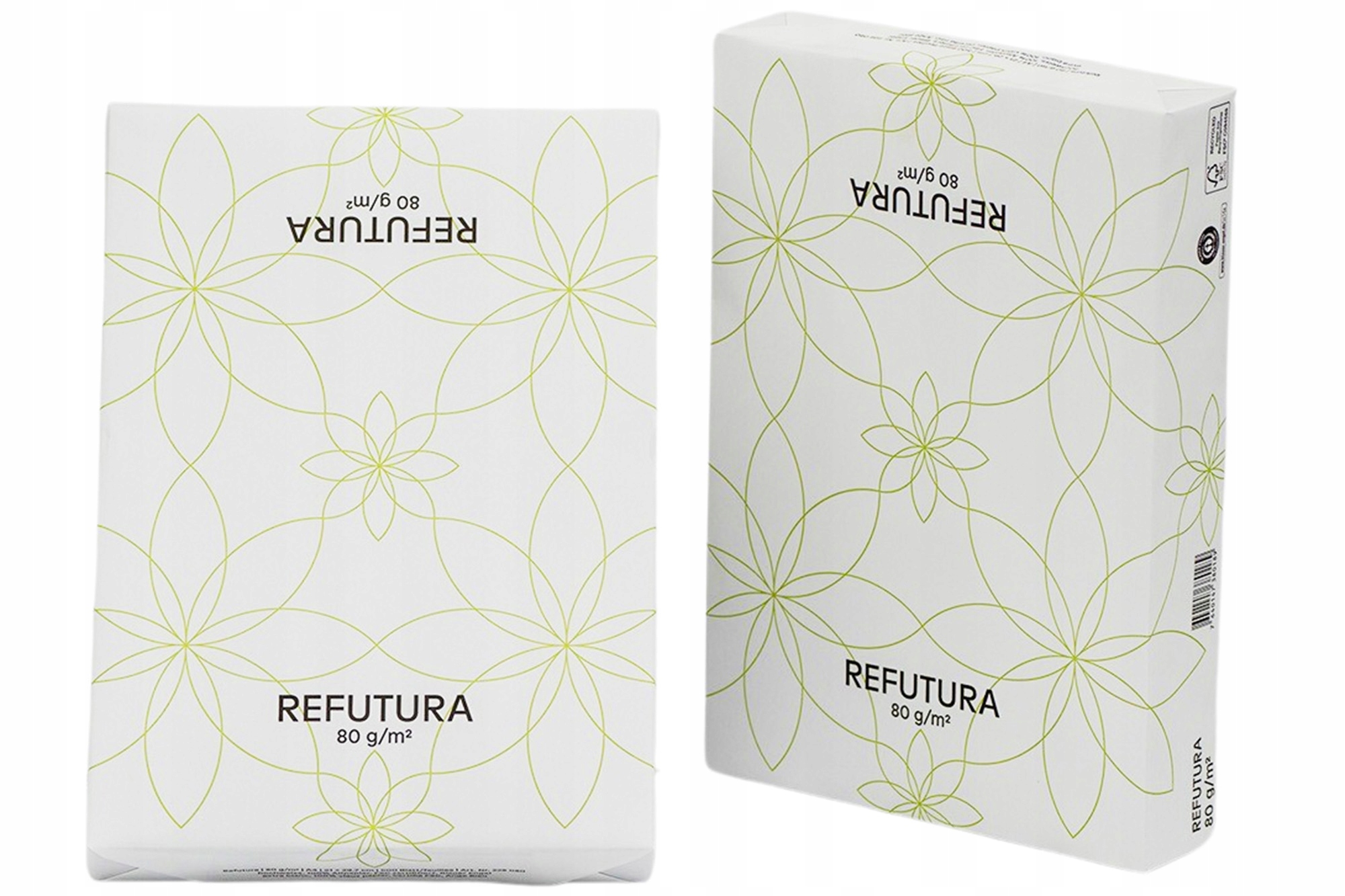 Papier biały biurowy ksero do drukarki a4 80 gram REFUTURA 5x500 Marka inna