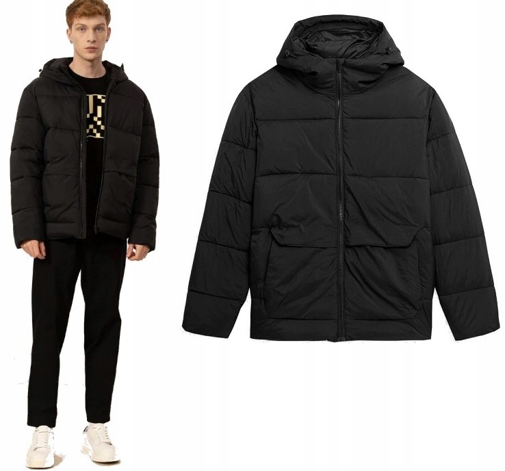 Outhorn Pánská Zimní bunda péřová teplá bunda pro každý den TDJAM018 > XXL