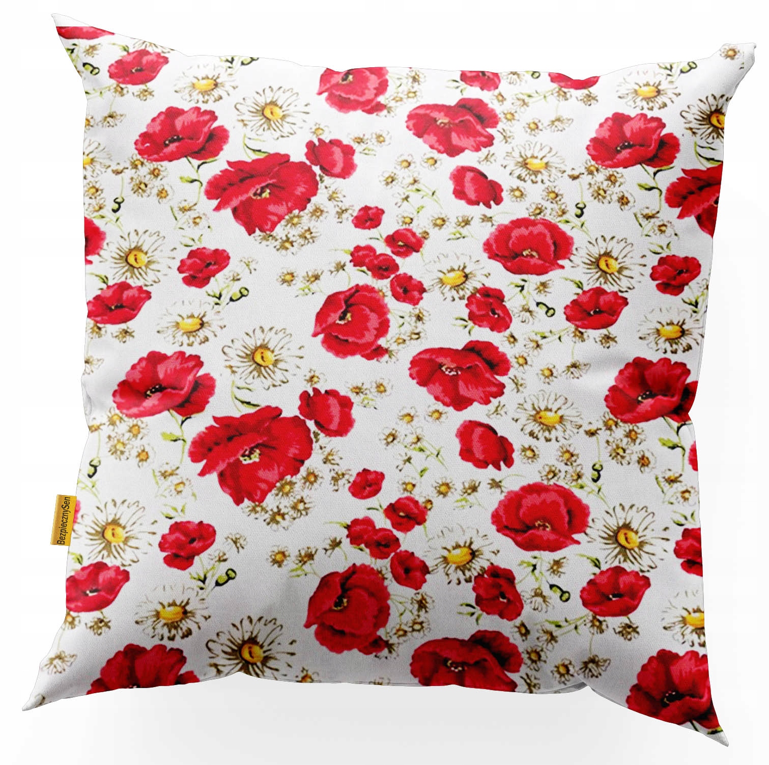 

Poszewka na poduszkę jasiek 40x40 . Maki stokrotk.