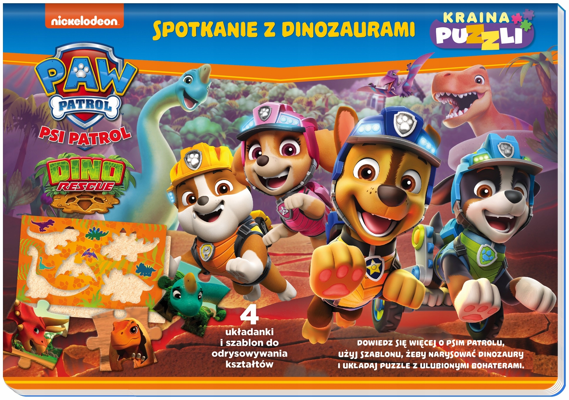 

Psi Patrol Kraina puzzli Spotkanie z dinozaurami