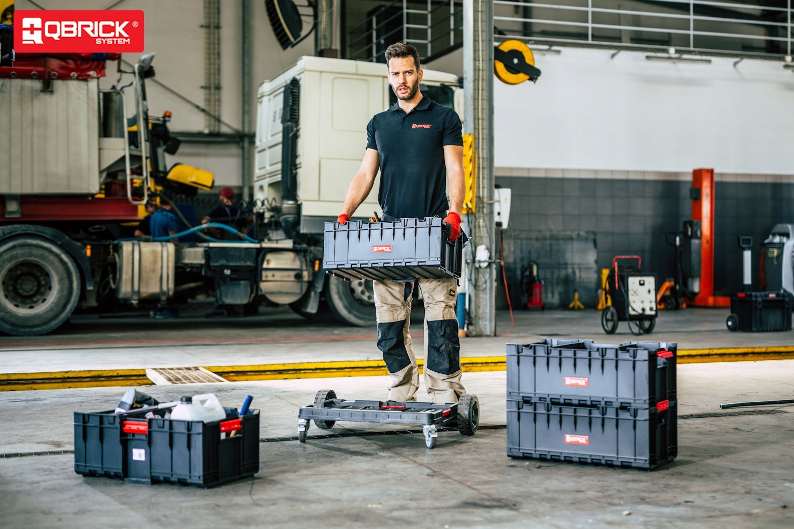 Platforma mobilna Qbrick System ONE Modułowa Transportowa Hamulec Waga 5 kg