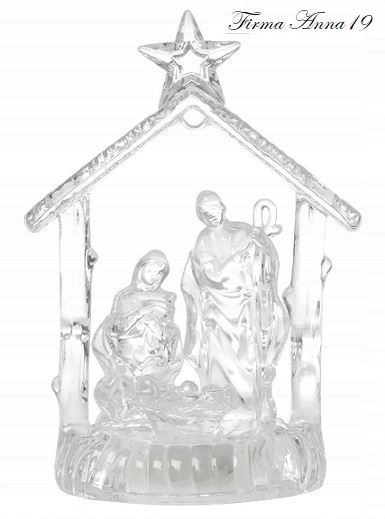 

Szopka Bożonarodzeniowa plastikowa świecąca 11 cm