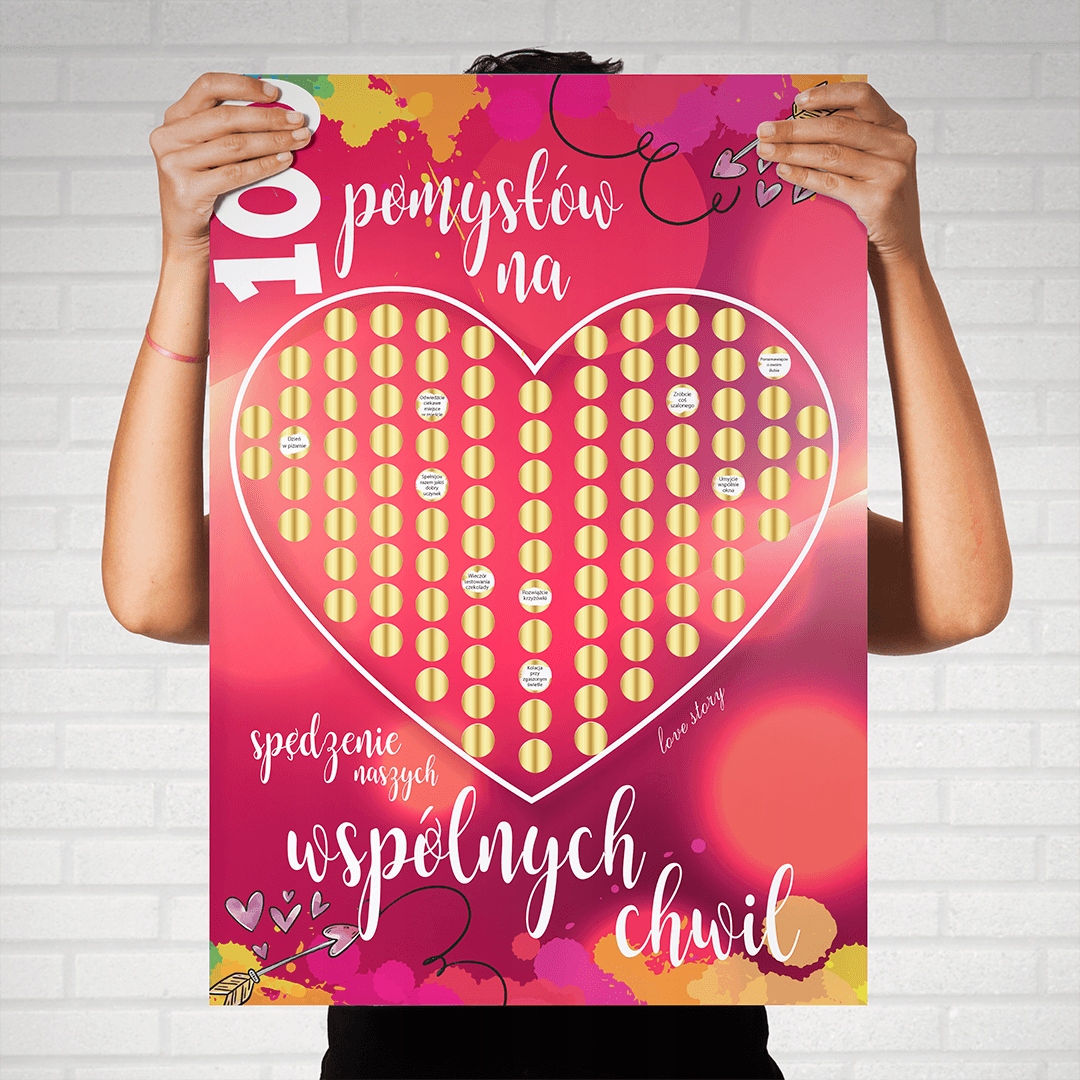 

Plakat na Walentynki 100 Wspólnych Chwil