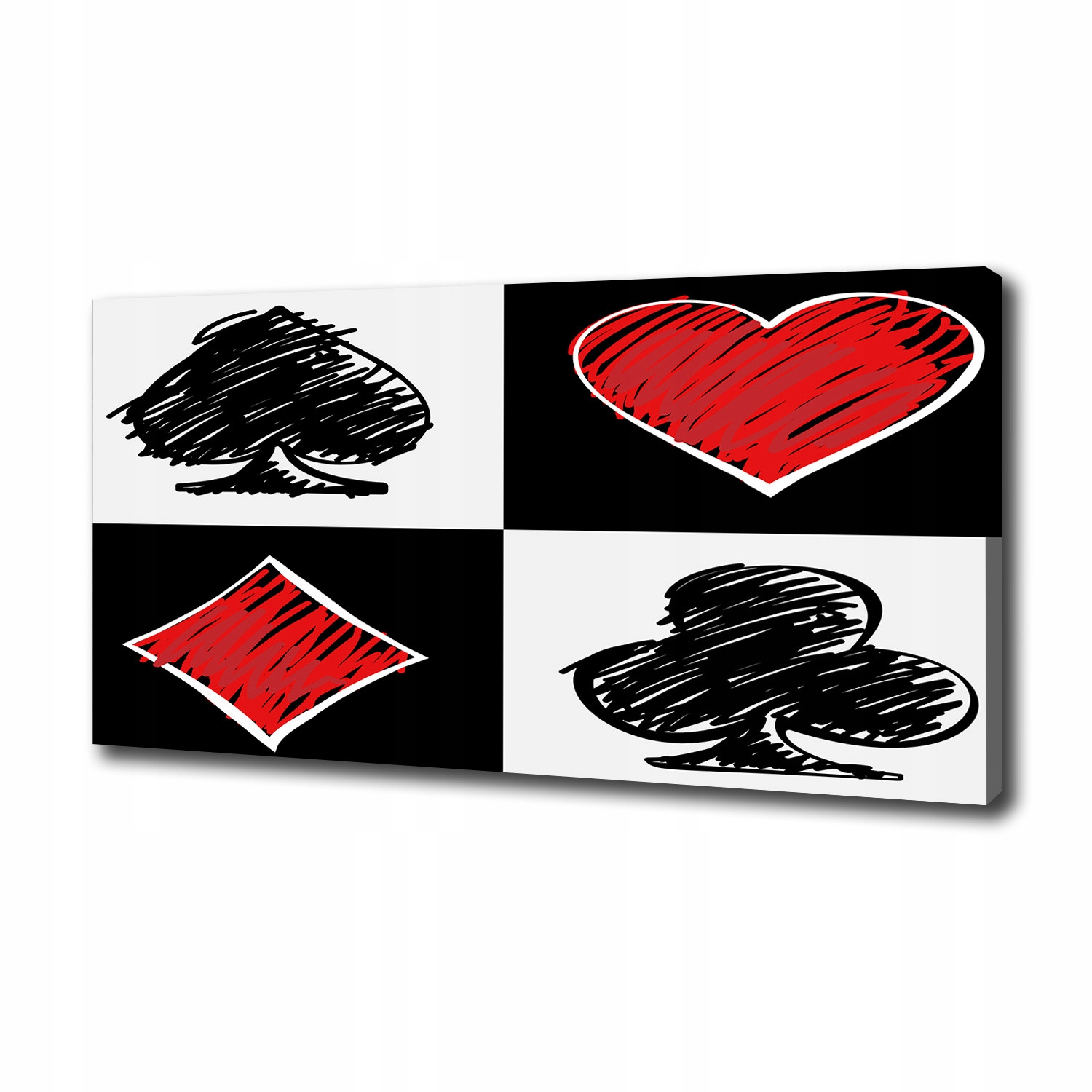 

Foto obraz na płótnie Karciane kolory 100x50 cm