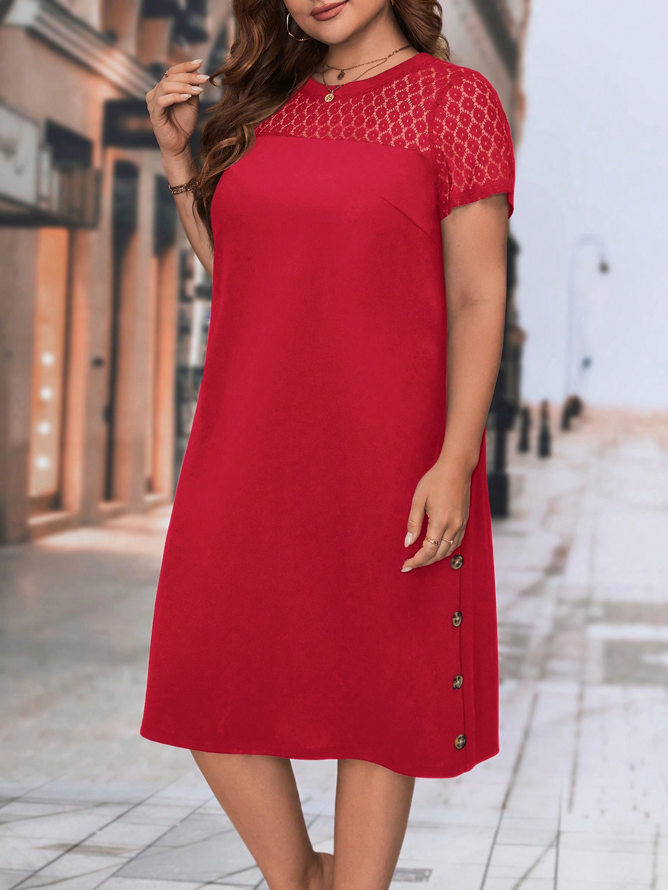 ELEGANCKA SUKIENKA DAMSKA BIZNESOWA LUKSUSOWA NA CODZIEŃ DO PRACY TOP Długość midi