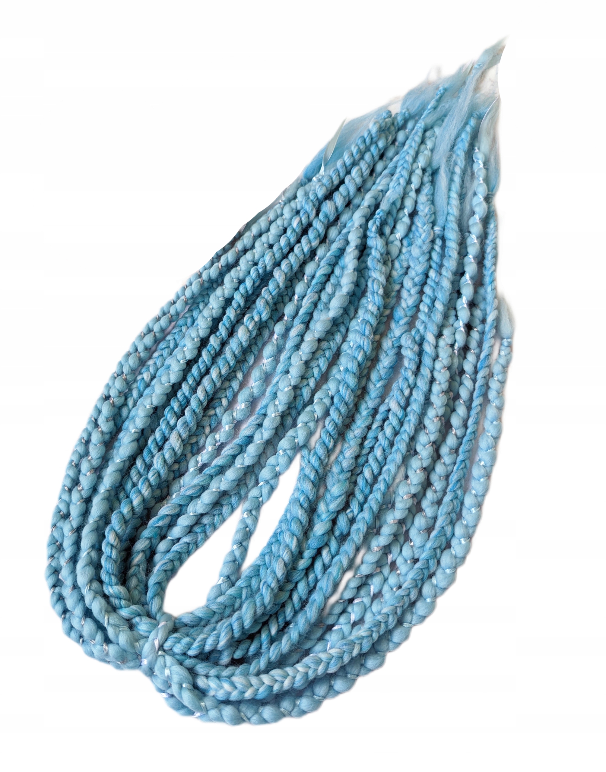 Vlněné copánky Opakovaně Použitelné , modré, Šepot Oceánu, 40 kusů