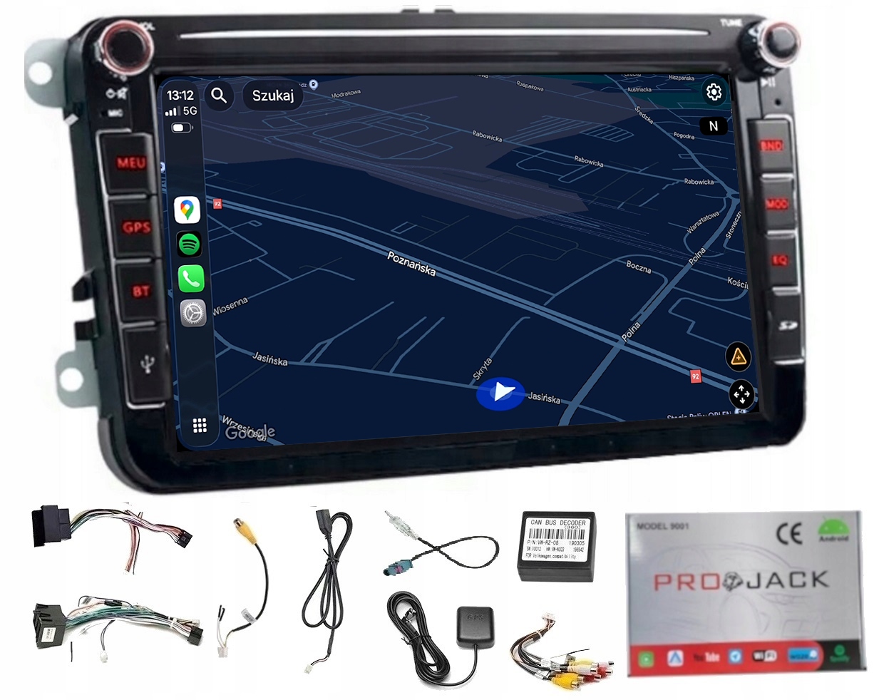 Rádio Navigácia Gps Android Škoda Superb 2008-2013 Wifi Carplay 64GB