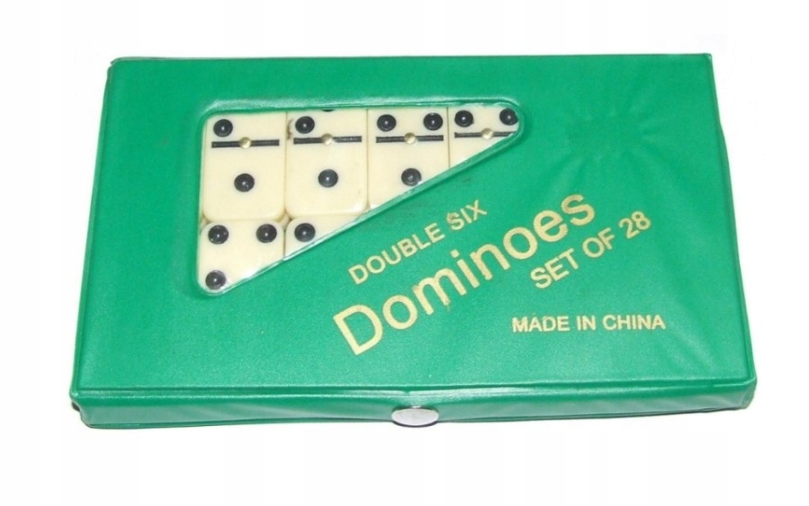 KLASYCZNE DOMINO W ETUI TRADYCYJNE SZÓSTKOWE 28 EL Typ Podstawa