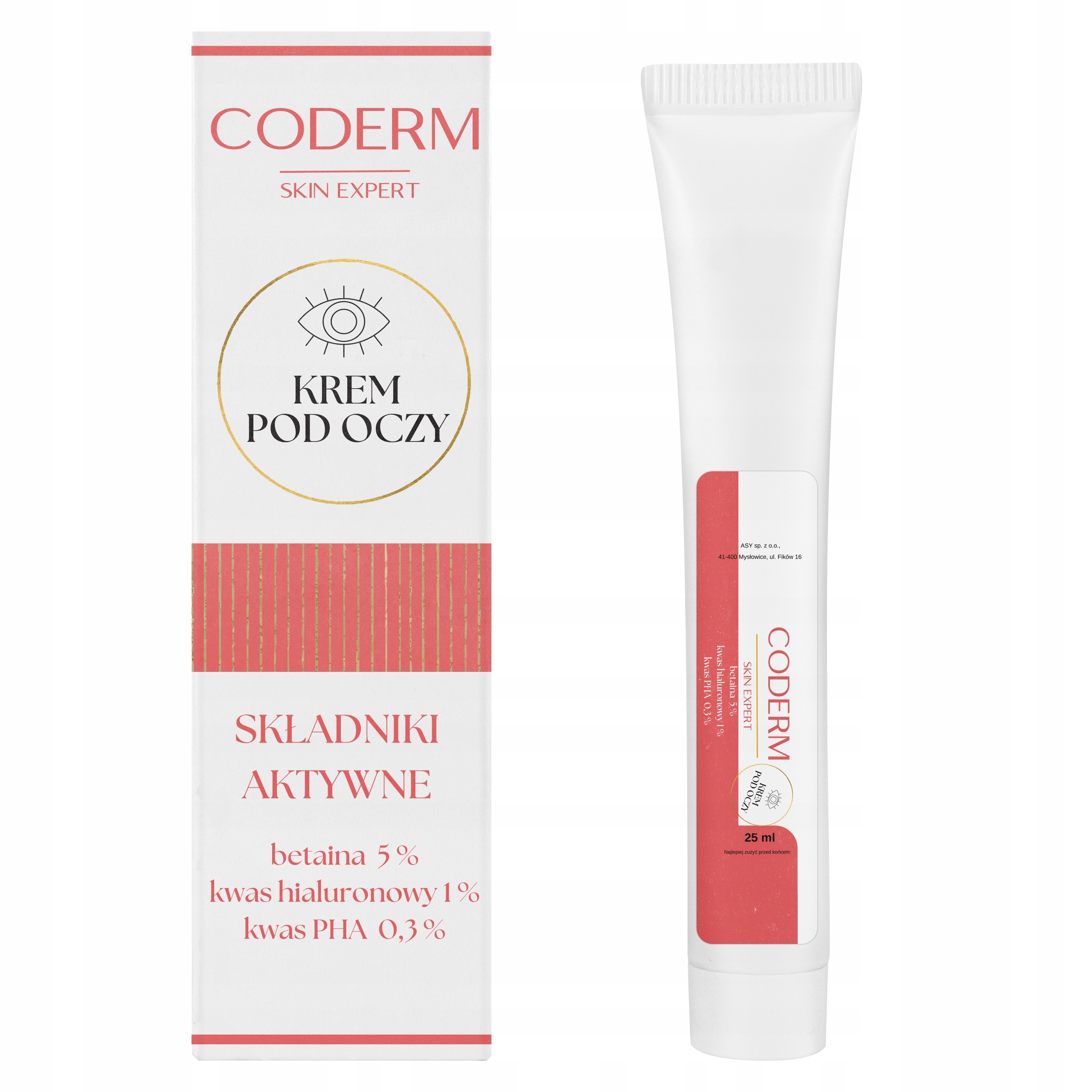 Coderm oční krém s kyselinou hyaluronovou 25 ml