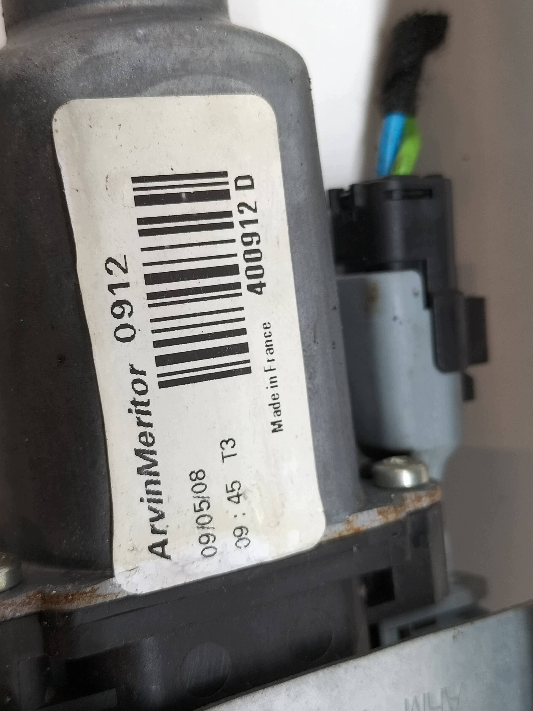 mechanism windows right front 9681182280 Peugeot 207 and (2006-2012)
