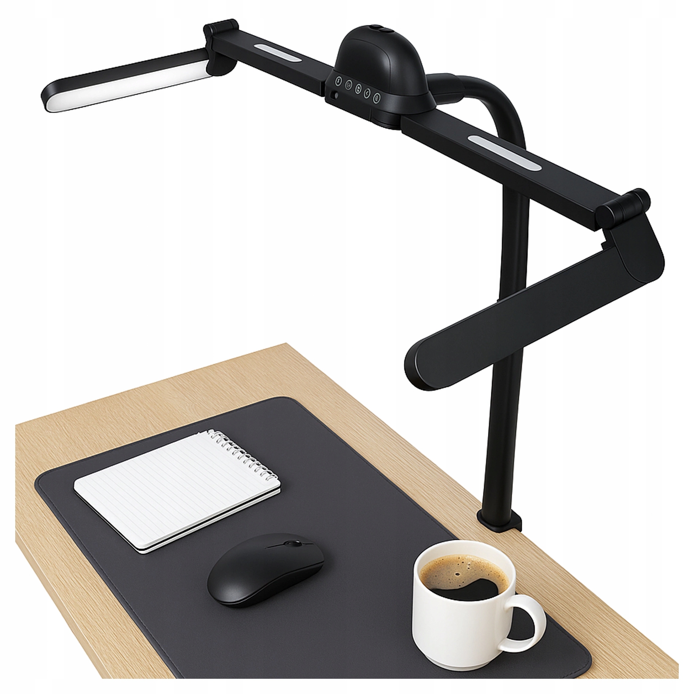 Beztieňová stolová lampa Regulácia Glow kozmetická manikúra