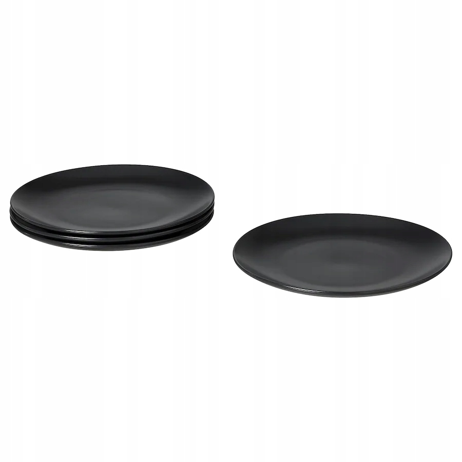 

Ikea Fargklar Talerz Matowy ciemnoszary 26 cm 4szt