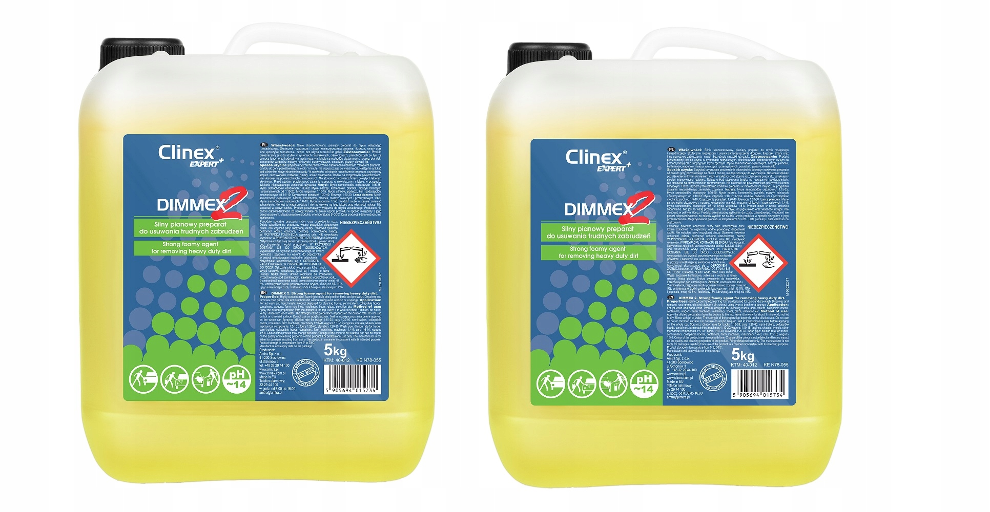 CLINEX DIMMEX 2 ДУЖЕ СИЛЬНА АКТИВНА ПІНА 5 КГ