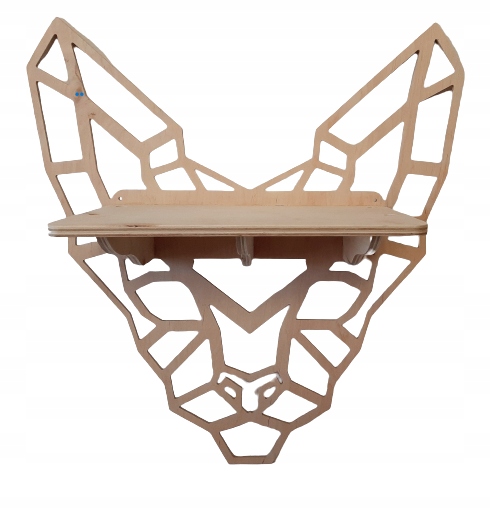 Levně Nástěnná police Sfinga hlava kočky