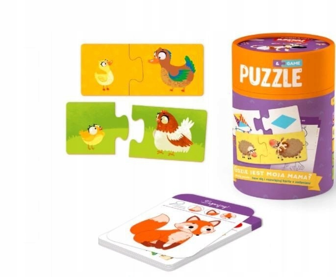 Puzzle gdzie jest moja mama? 10x2 dwustronne 20010
