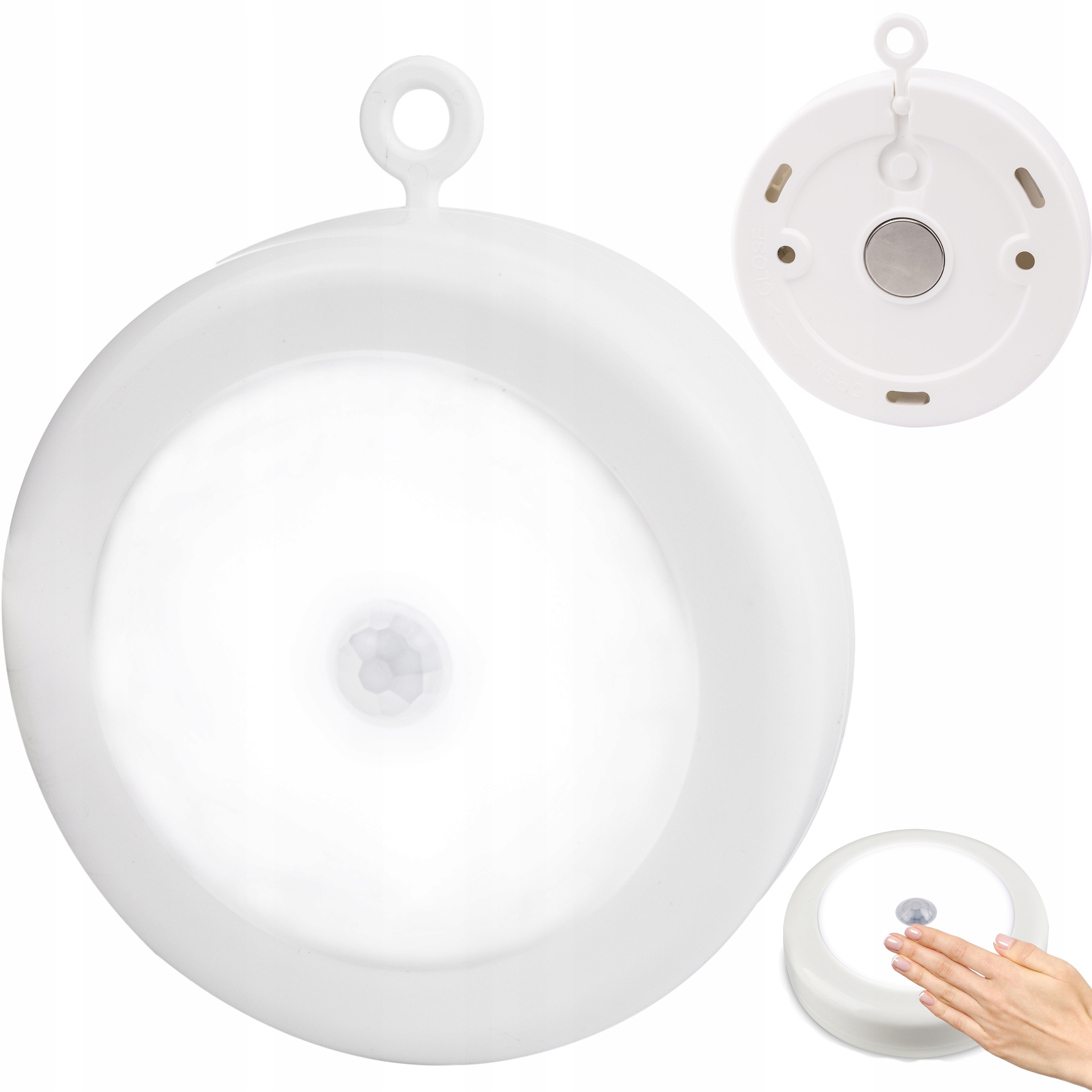 

Lampka Led czujnik ruchu zmierzchu Baterie haczyk