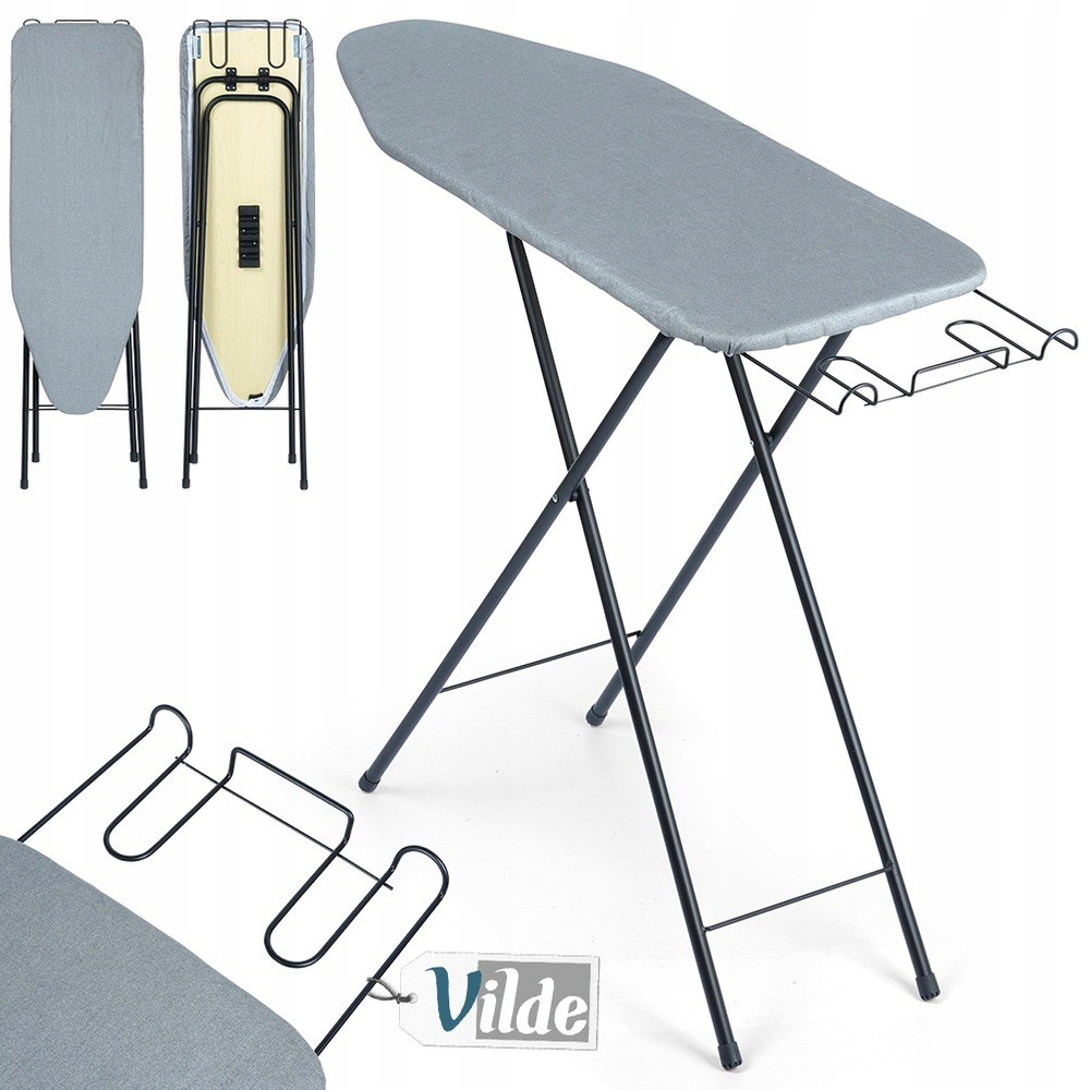 Levně Žehlicí prkno s držákem na žehličku, nastavitelné, 105 x 30 cm