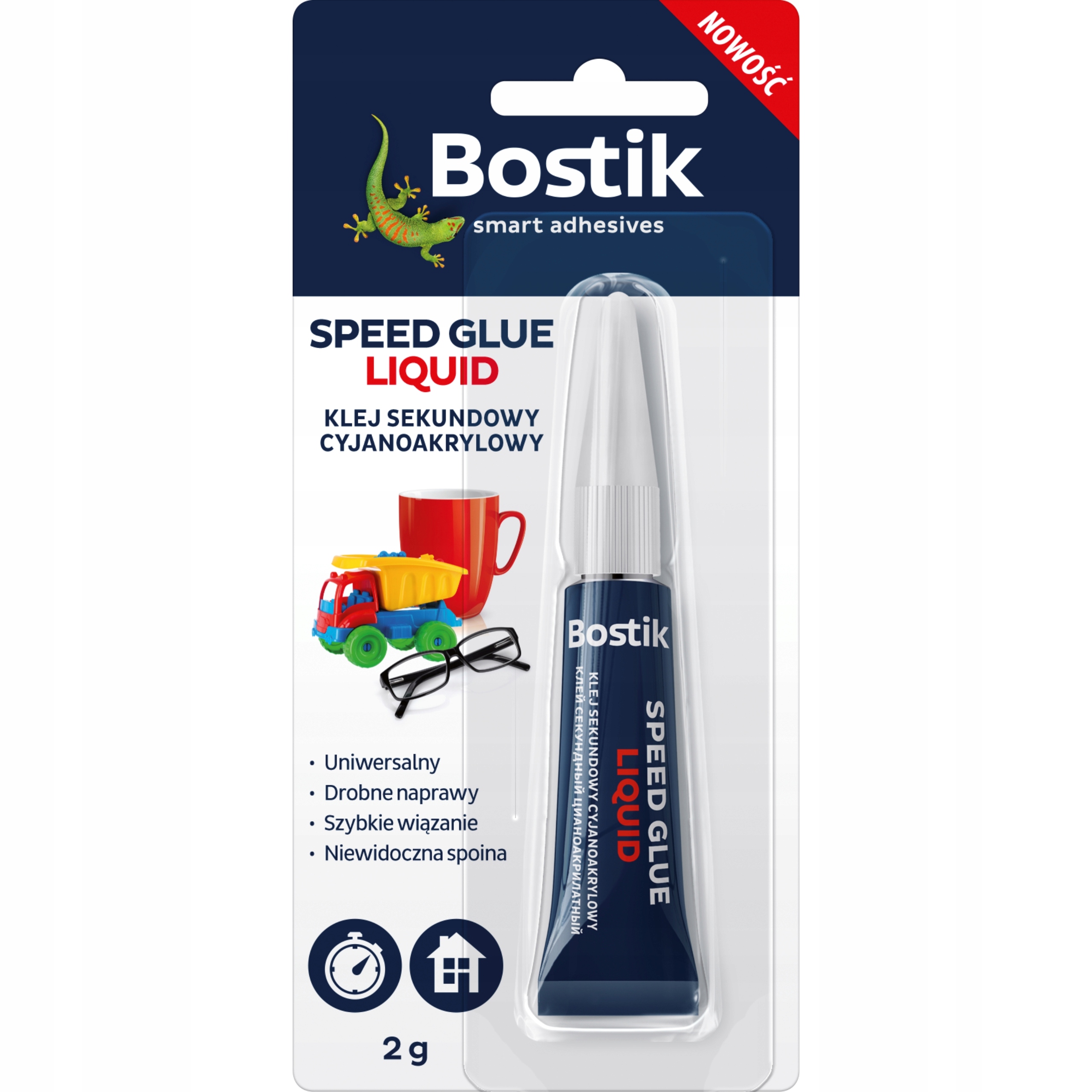 

Klej Bostik sekundowy Cyjanoakrylowy glue 2g