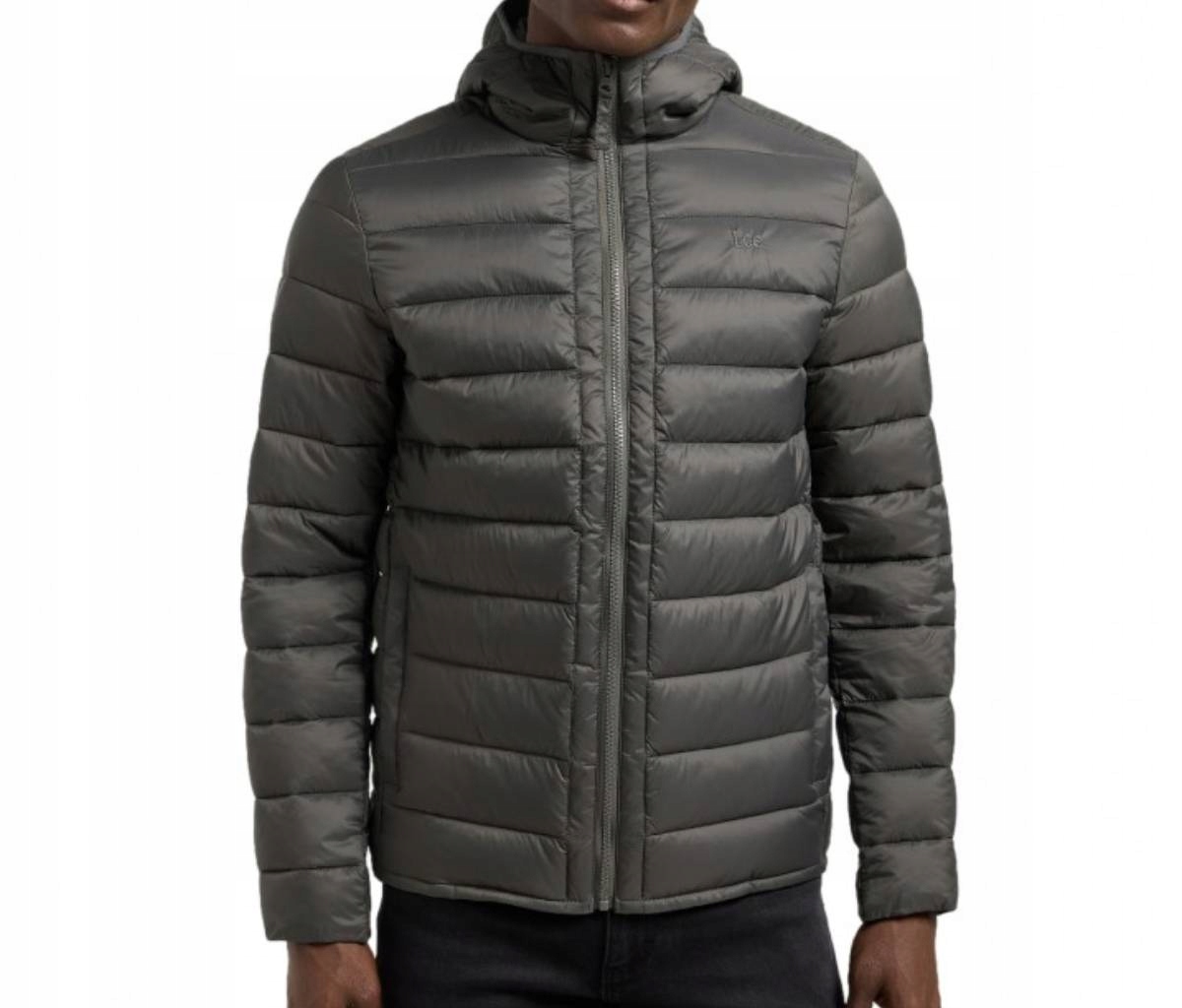 Lee pánská péřová bunda Light Puffer Jkt Static Gray XXL