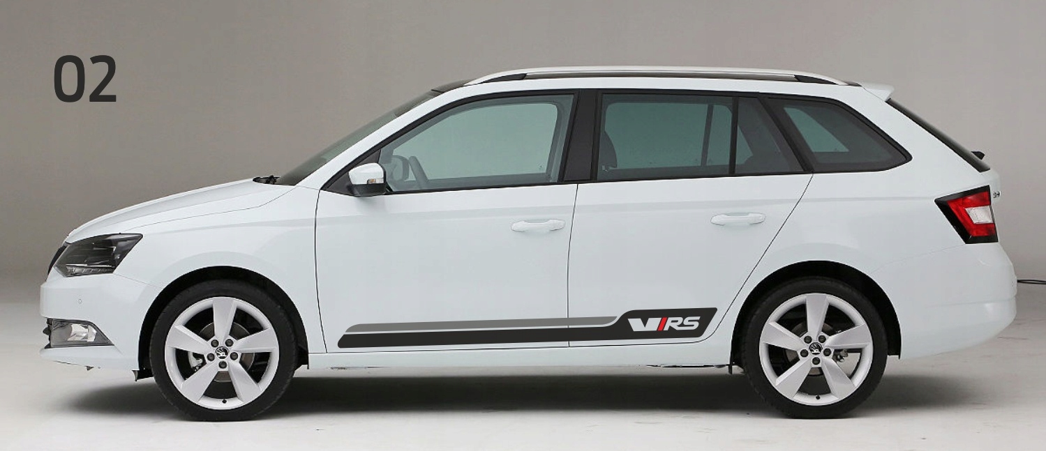 Samolepky na auto Škoda Fabia pruhy 02