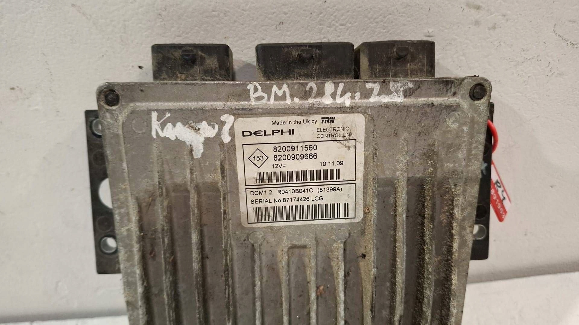 control unit of the engine computer 8200911560 8200909666 Renault Kangoo 1.5 DCI
