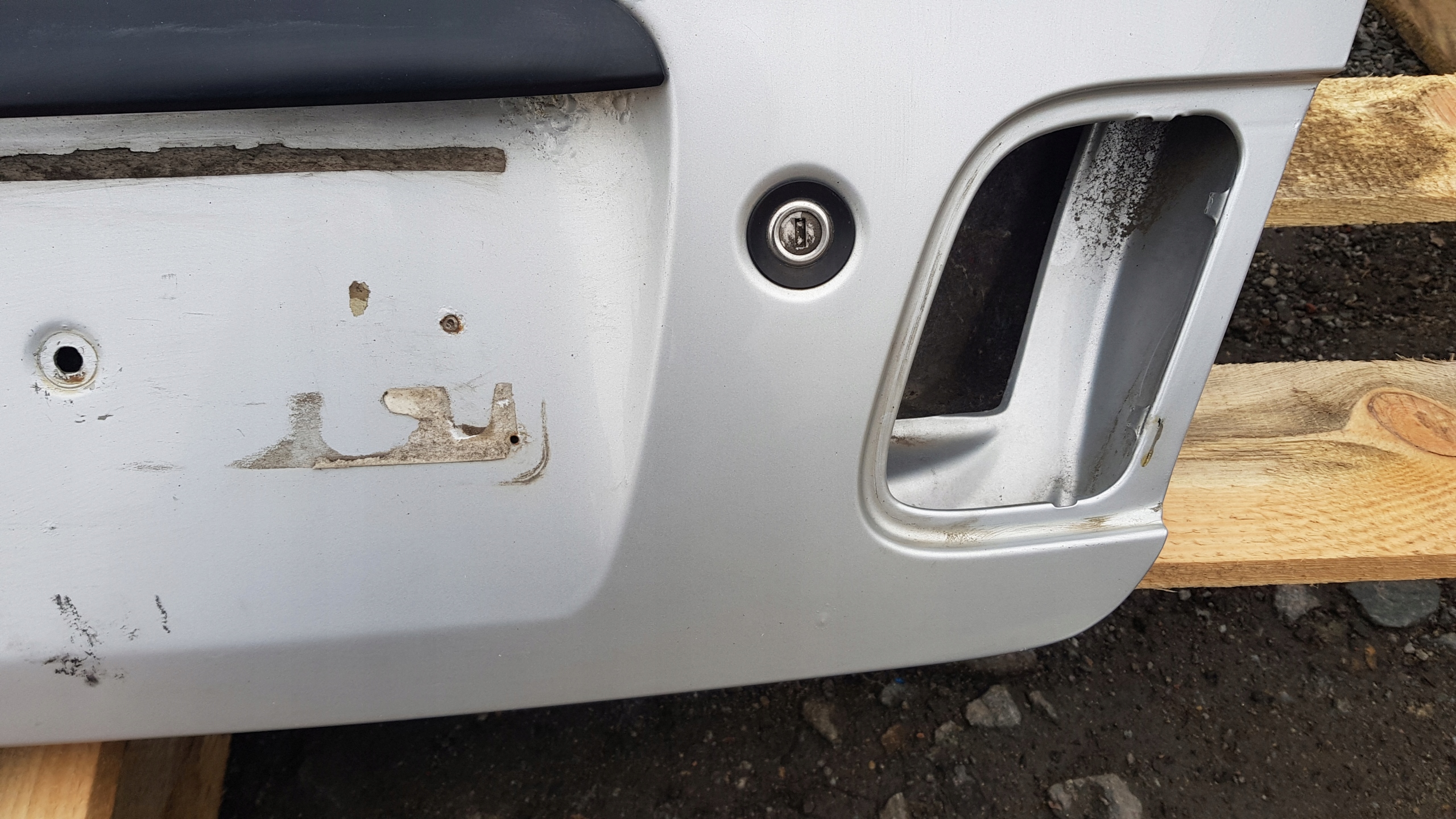 BMW E46 trunk door boot rear part TITANSILBER