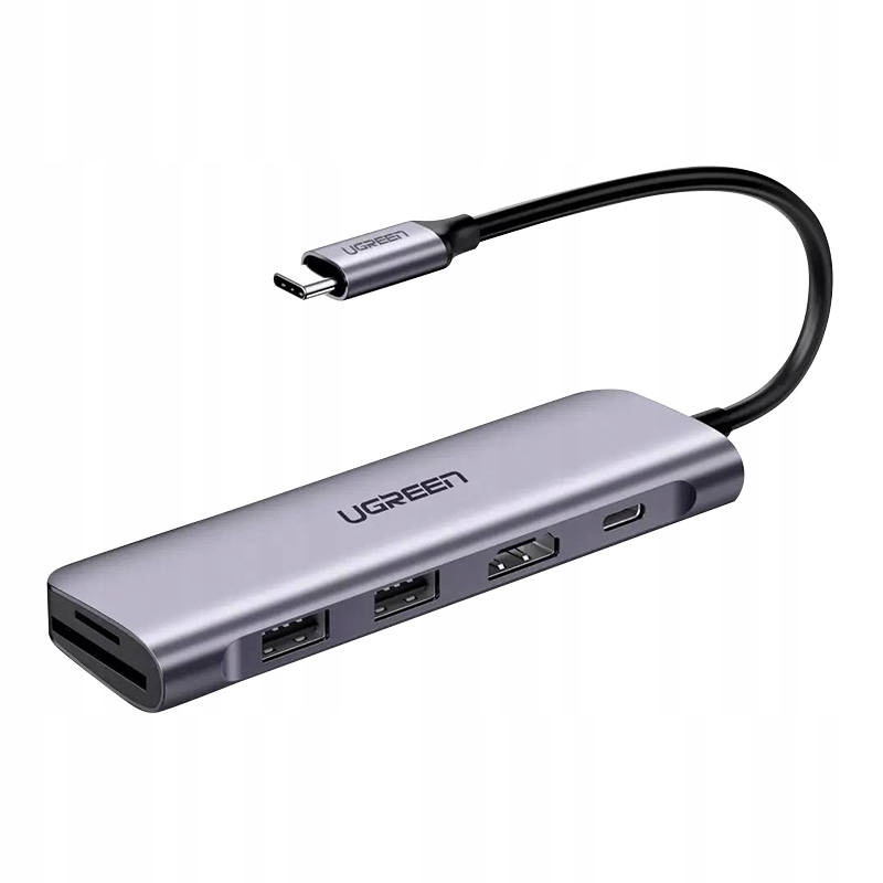Adaptér 6v1 Ugreen Hub Usb-c Na Usb, Hdmi, Sd, 100W