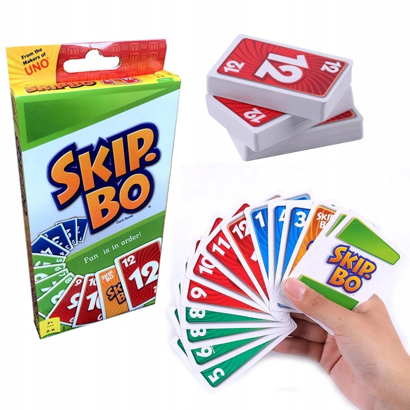 SKIP SKIP ПОТОМУ ??? -ПОТОМУ ??? ИГРА RODZUNNA MATTEL UNO 162 КАРТЫ