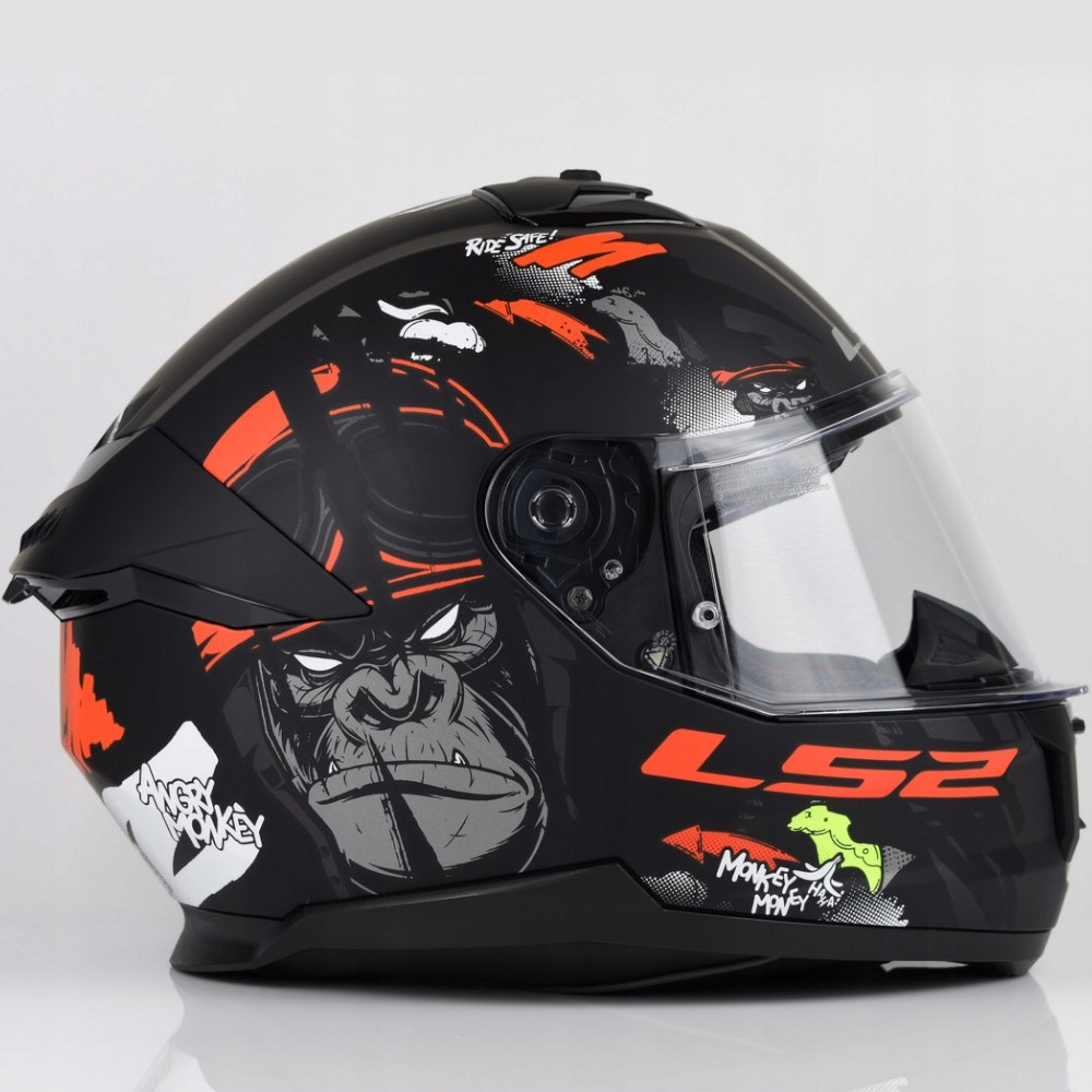 Kask motocyklowy LS2 FF808 Stream II Angry Monkey B.Red M Producent LS2