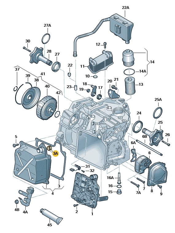 ORING MECHATRONIKA VW AUDI SEAT SKODA ORYGINAŁ WHT001403