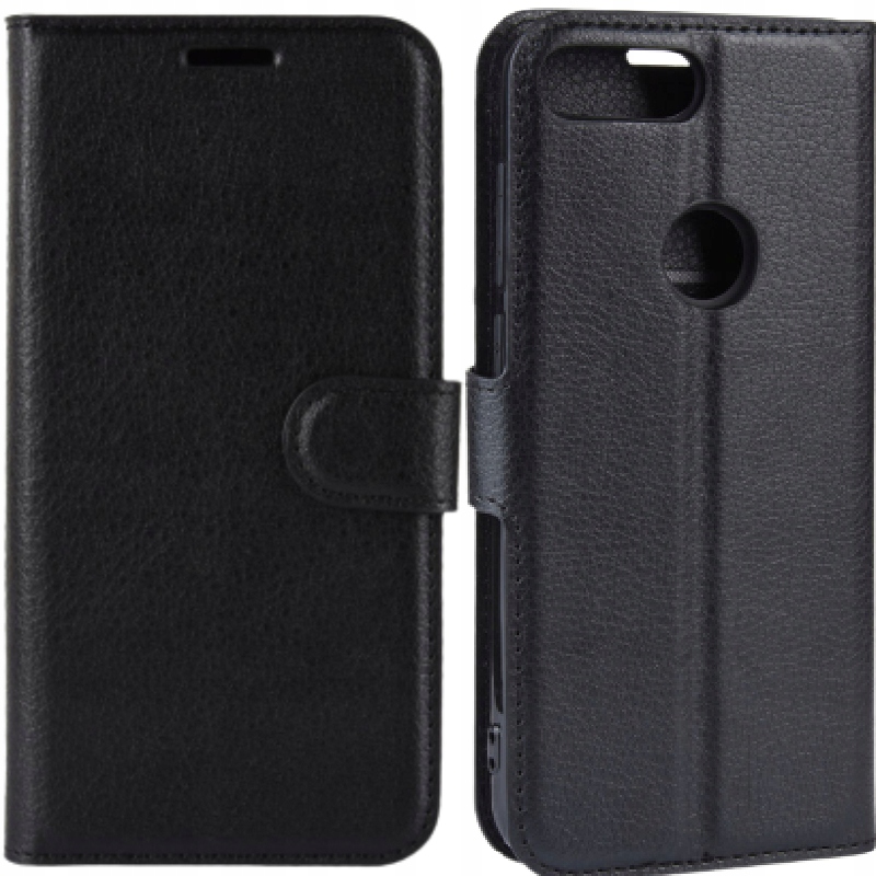 

Litchi Etui Skórzane Portfel Do Alcatel 1S 2019