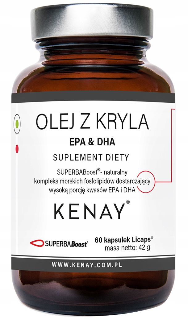 Kenay Superba Boost Olej Z Kryla Epa & Dha OMEGA-3 Cholina Zdrowe Serce
