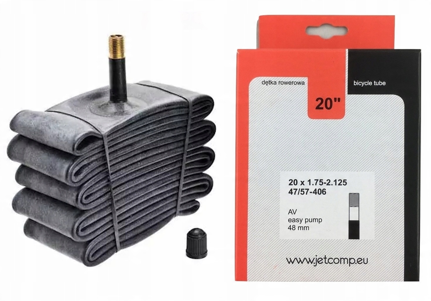 

Jet 20x1,75-2,125 AV-48mm samochodowy dętka Bmx