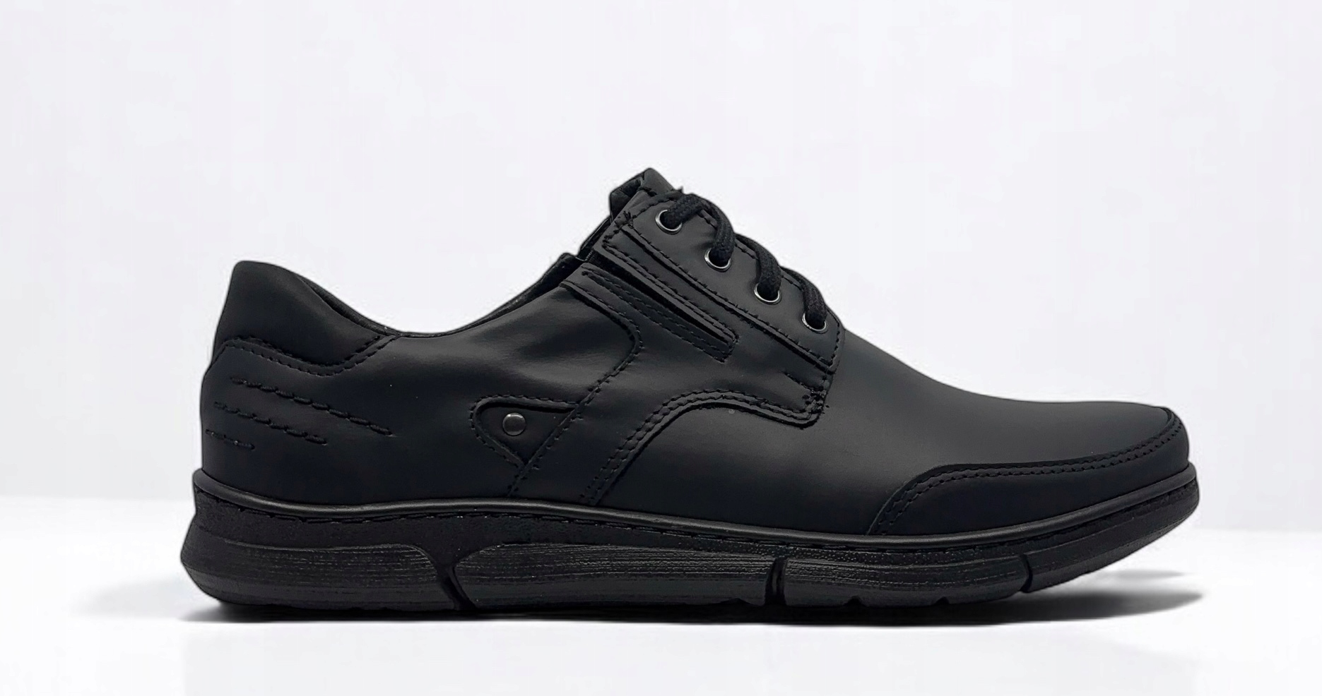 Pánské kožené šněrovací polobotky od firmy Polbut model J55, velikost 44