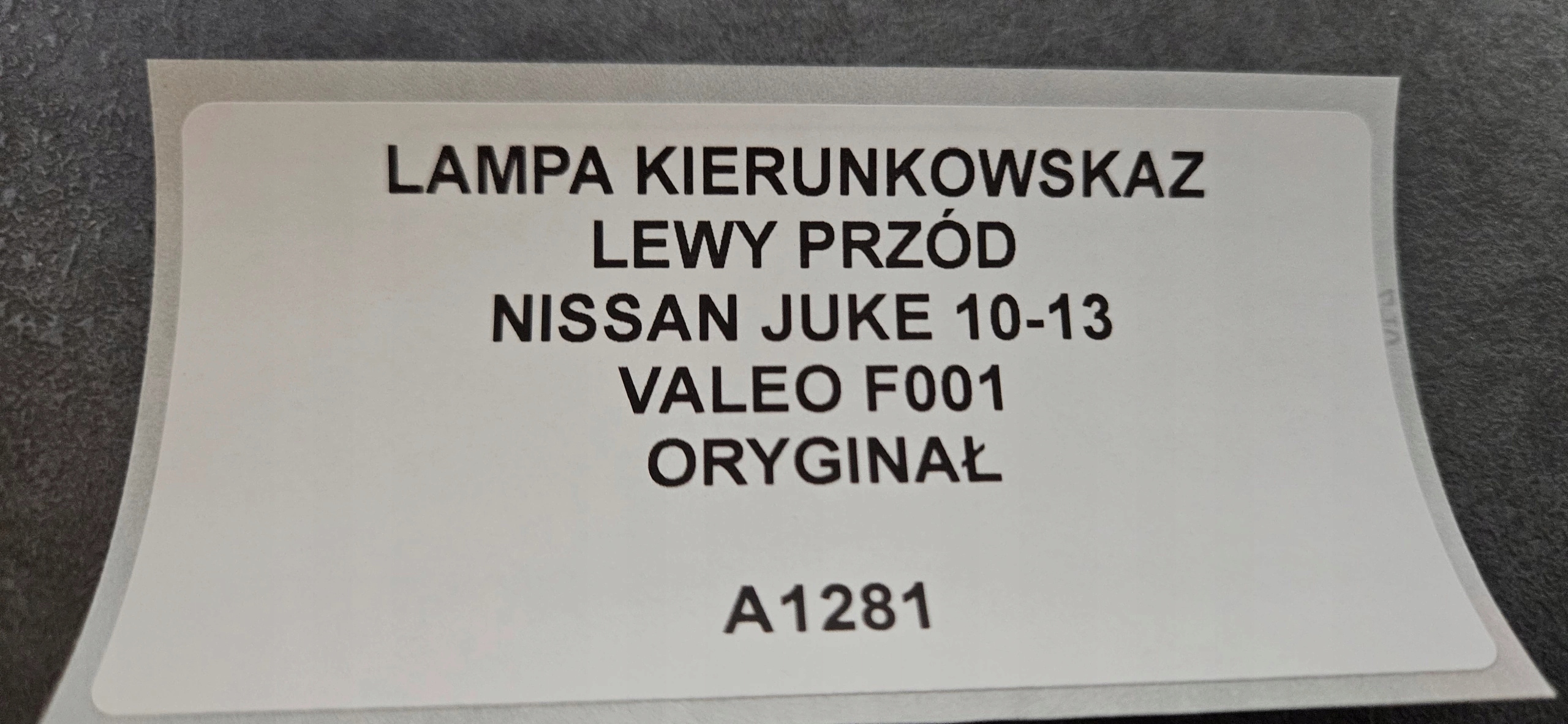 light indicator left front NISSAN JUKE 10-13 original VALEO F001