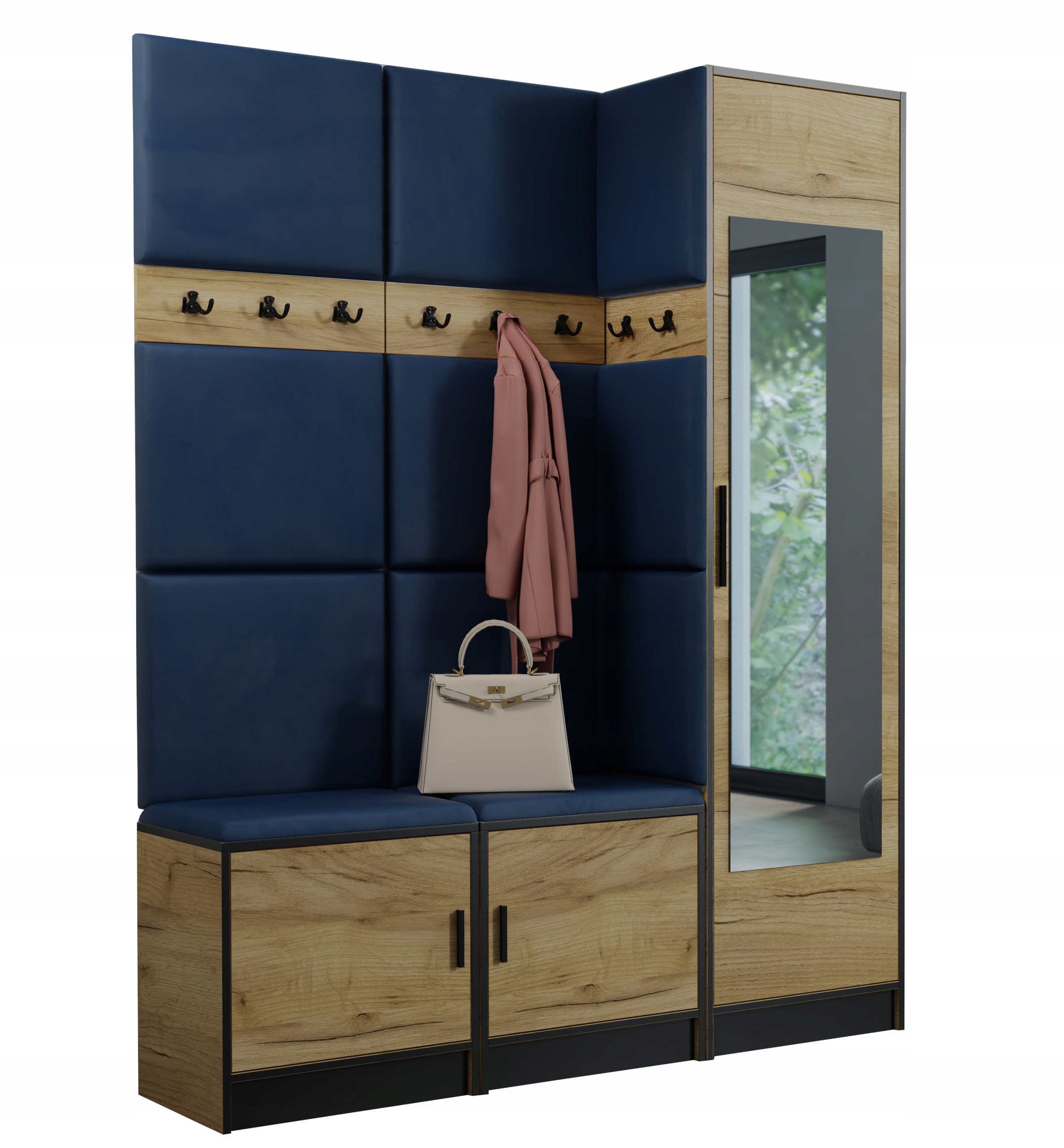 

Garderoba Dior 20 z siedziskiem panel tapicerowany
