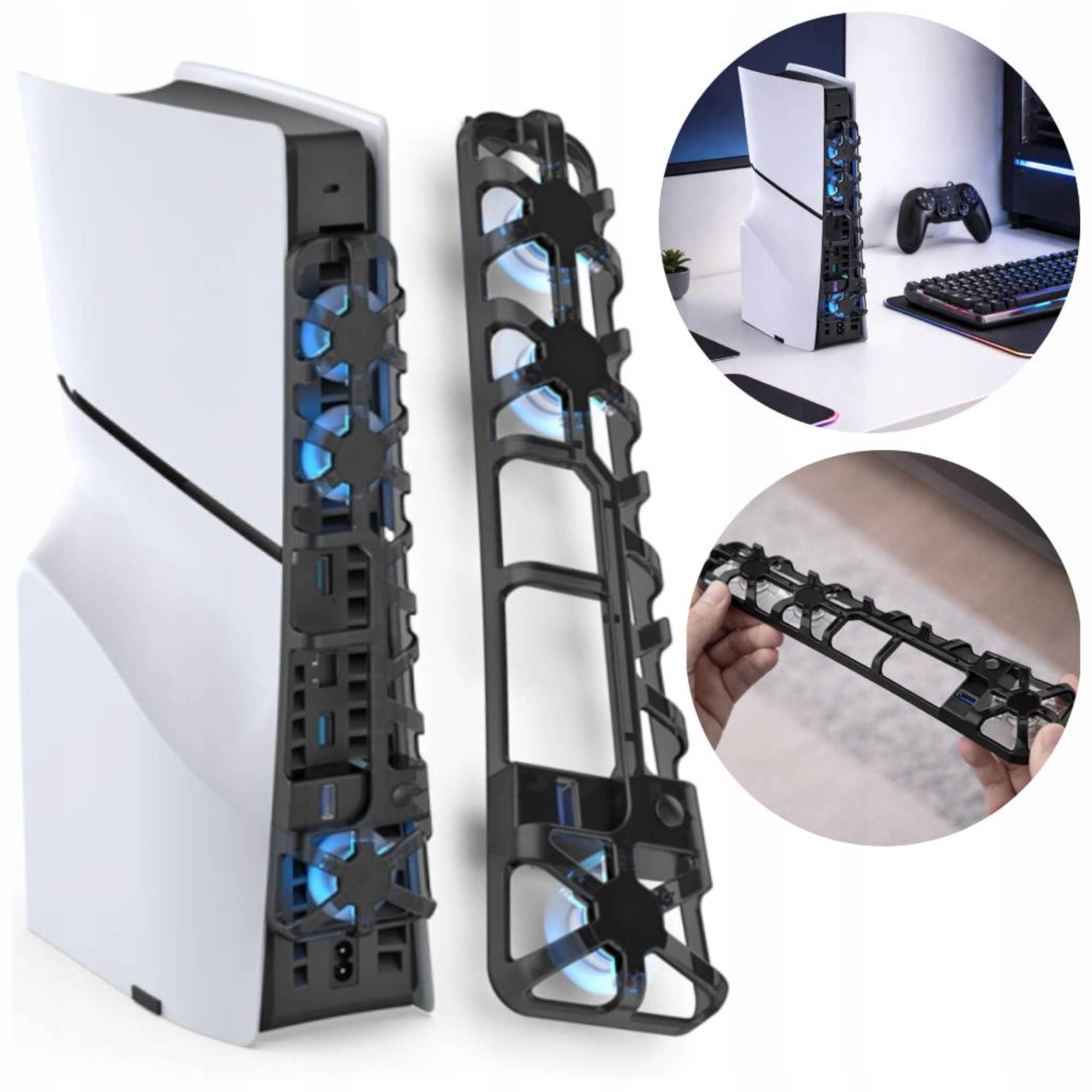 WENTYLATOR CHŁODZĄCY DO PS5 SLIM CZARNY