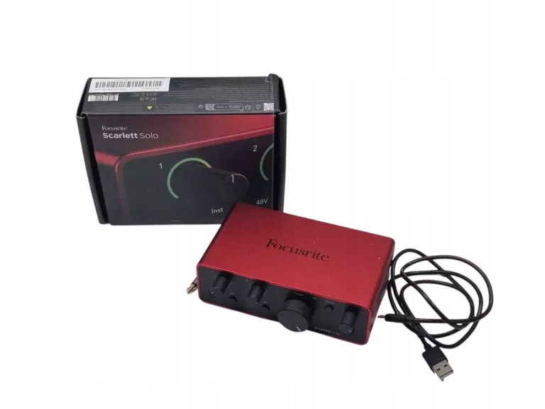 INTERFEJS 2-KANAŁOWY AUDIO USB 2.0 FOCUSRITE SCARLETT SOLO 3RD GEN