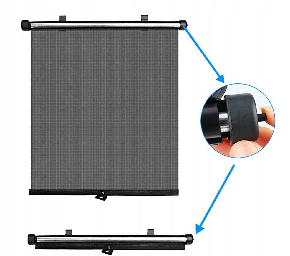 2x ROLETY PRZECIWSŁONECZNE ŻALUZJE OSŁONA NA OKNO SAMOCHODOWE OD SŁOŃCA Liczba sztuk 2 szt.