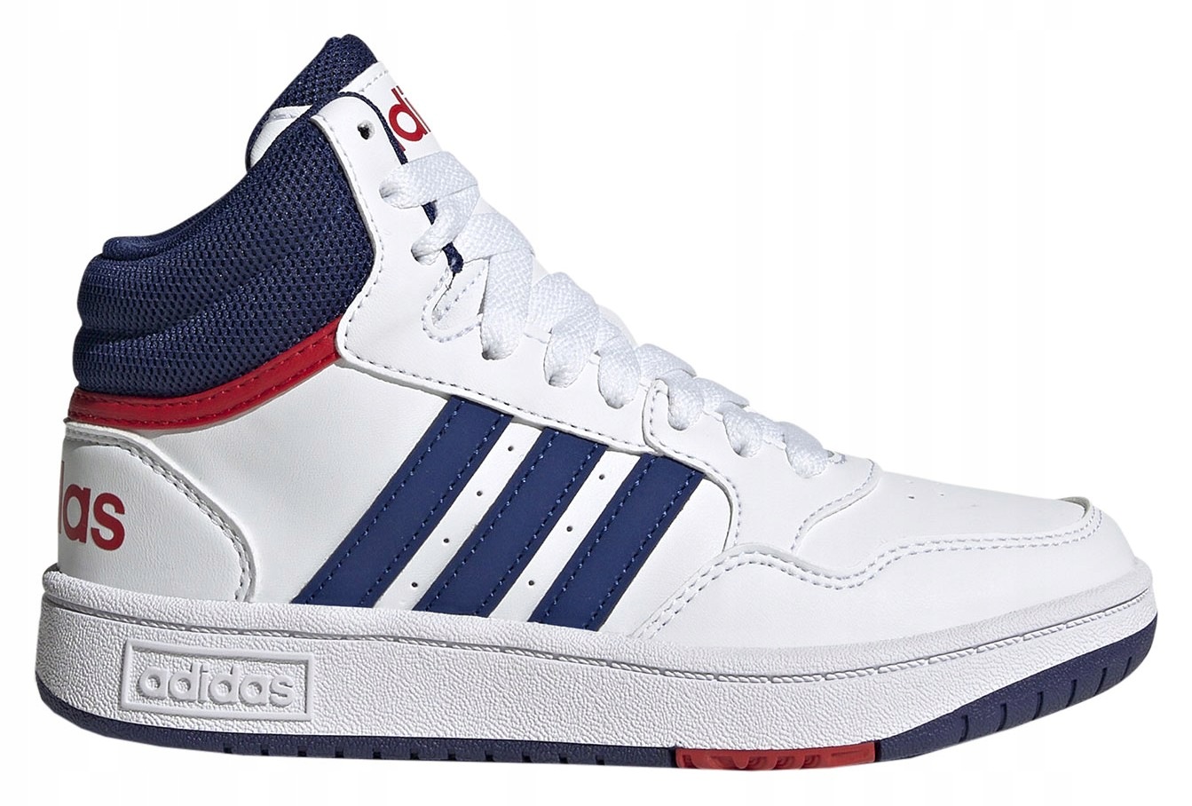 Boty Adidas Pro Děti Hoops MID bílo-modré GZ9647 vel. 39 1/3