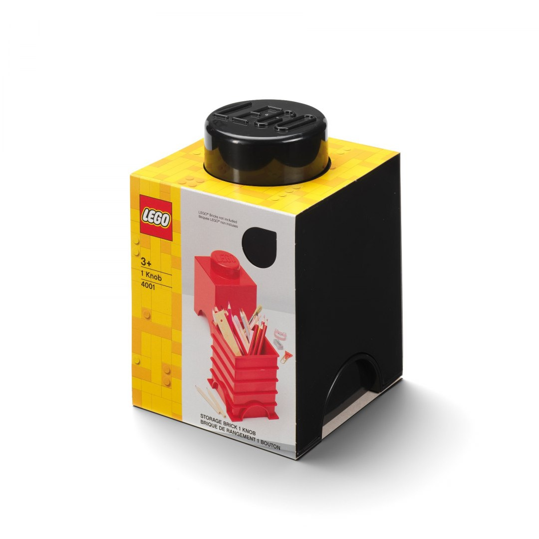 Lego Pojemnik Pudełko Klocek 1 Czarny 40011733