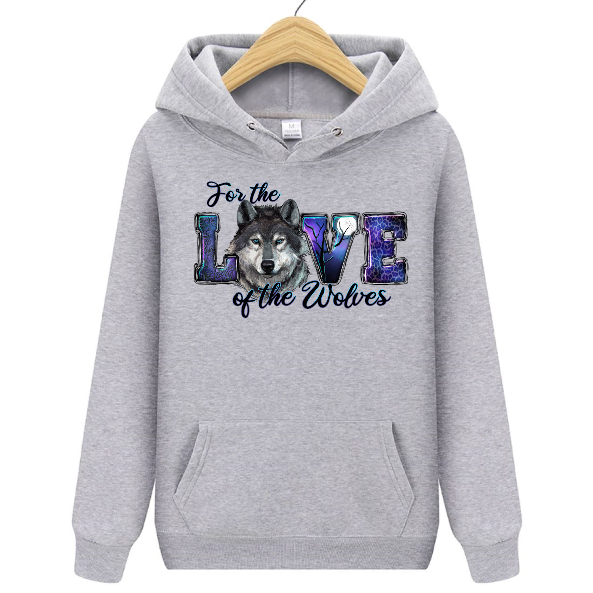 

Bluza Z Wilkiem Damska Z Kapturem Wilk M